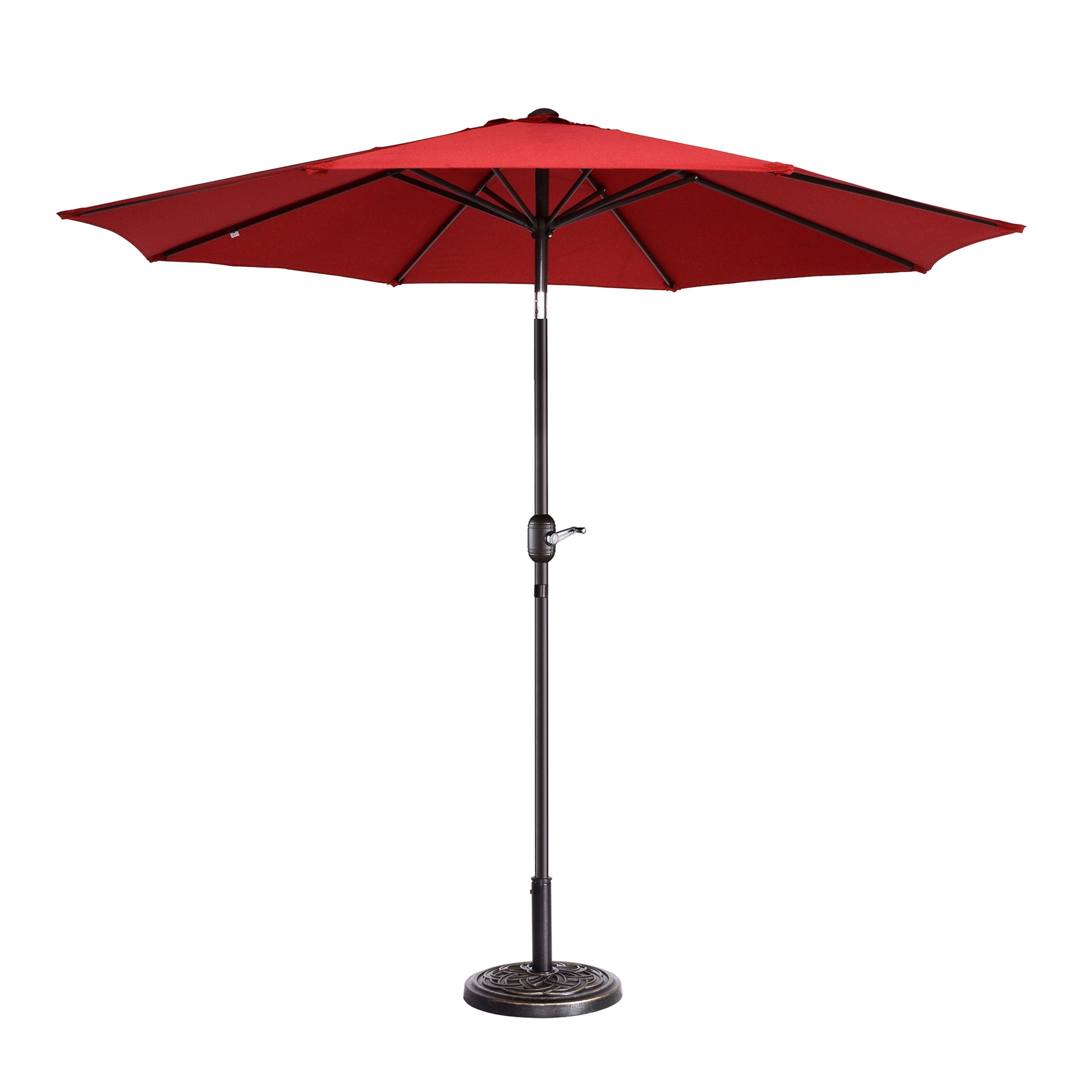 Villacera 9\u0026#39; Outdoor Patio Umbrella with 8 Ribs, Aluminum ...