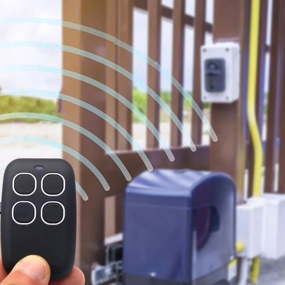 Universal Clone Garage Door Remote Control, 4-Button Learning Key Fob For Most Brands, Ultra-Compact Design With Easy Cloning For Up To Four Existing Remotes