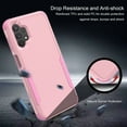 thumbnail image 5 of Dteck for Samsung Galaxy A32 5G Case, Slim Pocket-Friendly Hybrid Silicone Bumper Shockproof Tough Rugged Case,Pink, 5 of 6