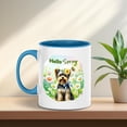 thumbnail image 4 of Yorkshire Terrier Hello Spring Time Flower Floral Nature 11oz Accent Two-tone Mug Yorkie Dog Lover Gifts Coffee Tea Cup - 02031, 4 of 5