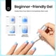 thumbnail image 3 of Esmalte en gel con forma de escarabajos para uñas, 20 ml, sin hematones, transparente, UV y LED, 3 of 7