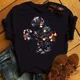 thumbnail image 4 of Camiseta de algodón para niños de Disney Mickey Minnie Mouse, nueva camiseta de moda Harajuku para niña, camiseta de verano de manga corta para bebé, ropa para niño, 4 of 5