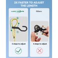 thumbnail image 2 of Cuerdas Bungee Ajustables LuckyStraps 100 cm 6 Pzas Negro/Amarillo, 2 of 7