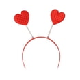 thumbnail image 2 of Diademas con purpurina en forma de corazón con resorte, accesorios antideslizantes para peinados, diademas, regalo de Navidad, adornos para boda Ropa, zapatos y accesorios Miscelánea cheque rojo Qarigey AP010383-01, 2 of 6