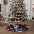 thumbnail image 4 of Sikiie Flowers ad Butterflies Nativity Christmas Tree Skirt, Jesus Christian Winter Holiday Tree Mat Decoration(30-48IN)48", 4 of 6