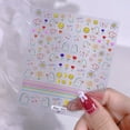 thumbnail image 3 of Doodle Fun Nail Art Sticker, Abstract Nail Art Decal Autoadhesivo Abstract Lady Face Rose Leaf Nail Art Design Consejos de manicura Decoraciones de uñas Mujeres Niñas Niños Adepaton CPB-US-HPP37-3, 3 of 5