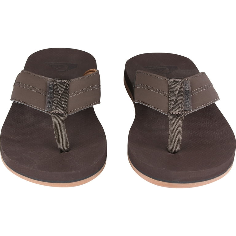 Quiksilver Mens Coastal Oasis II Beach Casual Sandals Dark Brown Walmart