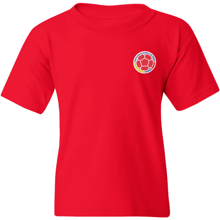 Colombia Soccer Kids Graphic T-Shirt - 2026 Youth Yellow Tricolor Fan Supporter Tee