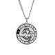 thumbnail image 3 of Collar de cadena de acero inoxidable con 12 constelaciones de Piscis, collar de plata para mujer y hombre, joyería --- Código de producto 37362, 3 of 5