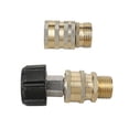 thumbnail image 3 of Accesorios para lavadora a presión, kit de conector rápido de manguera de alta presión, conecta lanza de barril y manguera, conexión rápida M22 de 3/8 pulgadas y desconexión rápida de 3/4 pulgada, 3 of 5