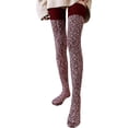 thumbnail image 3 of Women's Thigh High Knitted Winter Boot Socks Vintage Extra Long Leg Warmer Over Knee High Stockings, 3 of 4