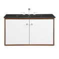 thumbnail image 3 of Transmit 36" Wall-Mount Bathroom Vanity - Mid-Century Modern Design, 3 of 3