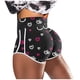 thumbnail image 1 of Gibobby Leggings cortos yoga mujer Pantalones Leggings Strethcy Stretch High Short Printing Mujeres Yoga Cintura Pantalones de yoga(Negro,M), 1 of 5