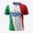 Ita_white, variant on Portugal Men's Soccer T-Shirt Short Sleeve Sports Training Football Shirt Athletic Tops Red M