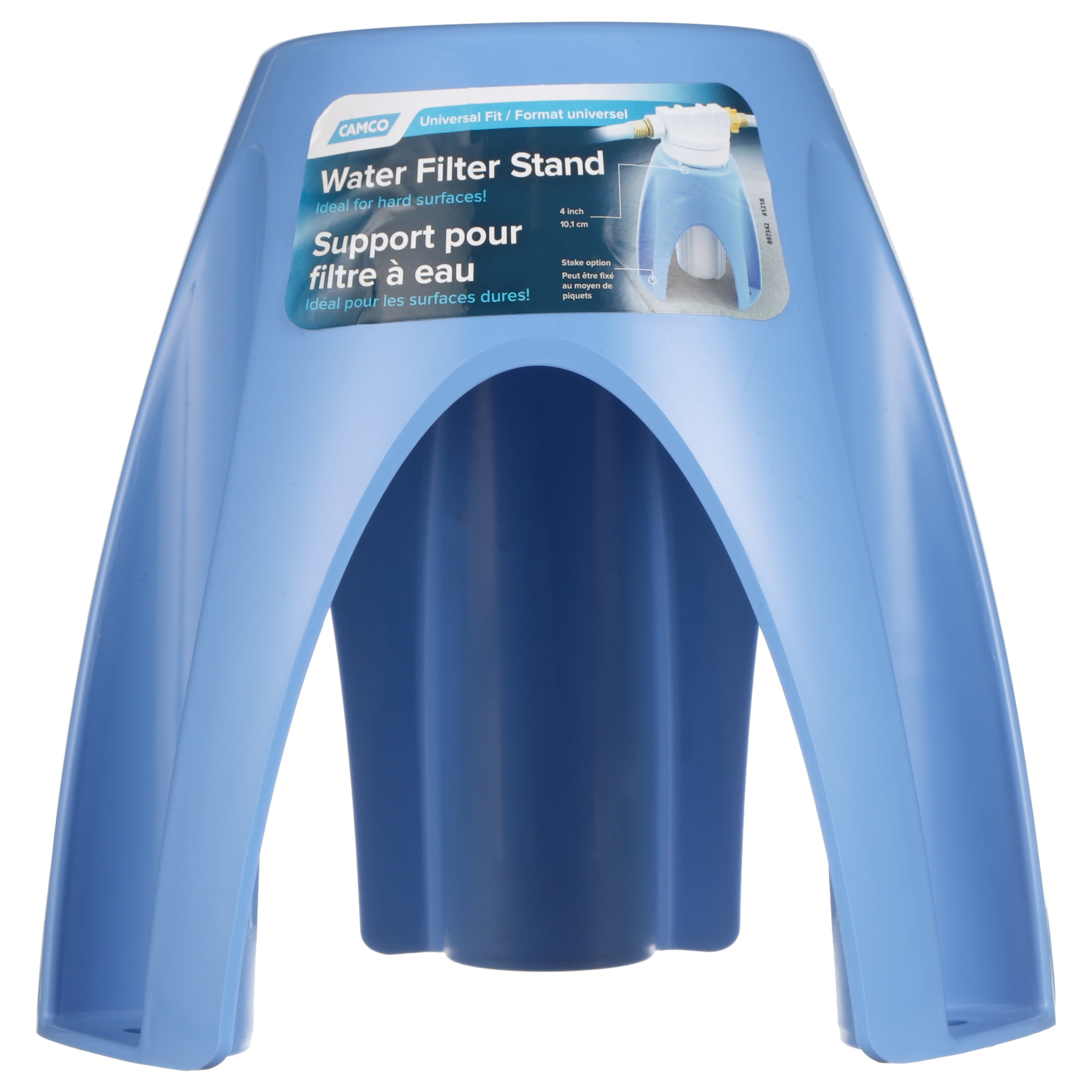 Camco Universal Fit Plastic Water Filter Stand, Fits 4inch Filters