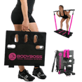 thumbnail image 4 of BodyBoss Home Gym 2.0 - Full Portable Gym Home Workout Package - Pink, 4 of 5