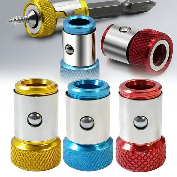 ZEPARO Magnetic Screwdriver Bit Holder Ring Hex Screw Removable Ring for Power Bits and Household Tools Magnetic Screw Holder