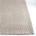 thumbnail image 3 of SAFAVIEH Martha Stewart Cotton Diamond Area Rug, Taupe/Cream, 6'7" x 9', 3 of 11