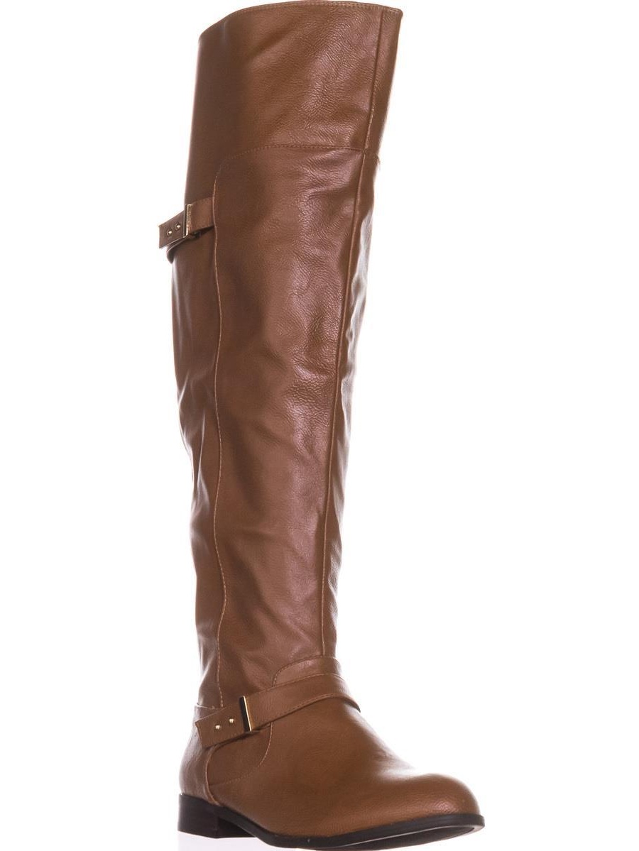 B35 - Womens B35 Daphne Wide Calf Over-the-Knee Boots, Banana Bread - Walmart.com - Walmart.com