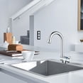 thumbnail image 3 of Mistaha Foldable G1/2 Threaded RV Faucet with Ceramic Copper Valve Core and 360° Rotation - Silver Brass Kitchen Sink Tap for Camper, Yacht, Bathroom., 3 of 6