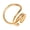 Gold, variant on Geometric Line Rings for Women Open Adjustable Twisted Silver Gold Plated Stainless Steel Personalized Statement Simple Unique Hollow Irregular Big Jewelry Silver