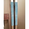 thumbnail image 3 of Checked Gingham Refrigerator Oven Dishwasher Handle Covers by Penny's Needful Things (15 Inch) (Set of 3) (Blue Turquoise), 3 of 3