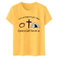 thumbnail image 5 of LUOGENLI T-shirts pour Femme pour Femmes T-Shirt Décontracté à Imprimé de Lettres Col Rond Manches Courtes T-Shirt Plusieurs Couleurs T-shirts pour Femmes T-Shirt Graphique Fête de la Saint-Patrick Jaune G, 5 of 5