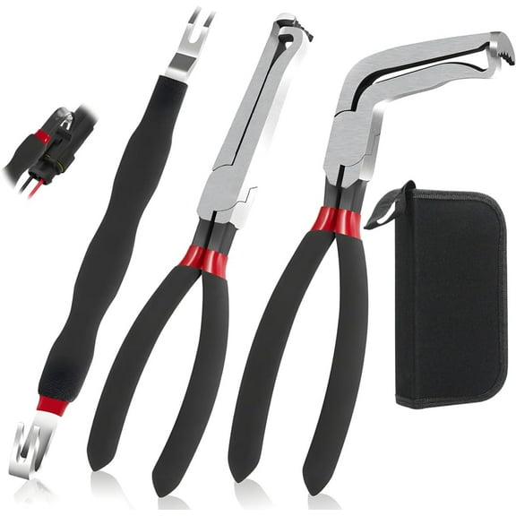 3PCS Premium Electrical Disconnect Pliers Set, 60 Degree,Electrical Connector Separator 13120,Pliers for Electrical Wiring,Electrical Plug Disconnect Pliers