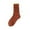 Brown, variant on Womens Winter Boot Socks Solid Color Thick Warm Knitted Comfort Crew Socks For Cold Weather And Christmas Season