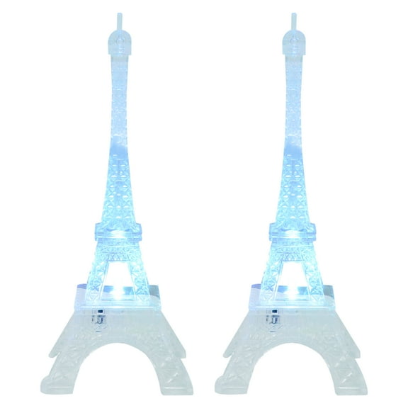 Zehuanyu  2 Pcs Light Nightstand Lamps LED Decoration Eiffel Tower