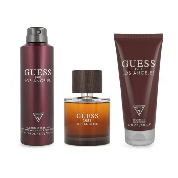Z4 SET GUESS 1981 LOS ANGELES FOR MEN 3PZS 100ML EDT SPRAY/ DESODORANTE 226ML SPRAY/ SHOWER GEL 200ML
