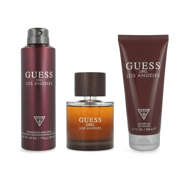 Z4 SET GUESS 1981 LOS ANGELES FOR MEN 3PZS 100ML EDT SPRAY/ DESODORANTE 226ML SPRAY/ SHOWER GEL 200ML