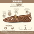 thumbnail image 4 of Cushionaire Wendy Woven Mary Jane Flats For Women | Breathable Open Weave Flats With Adjustable Buckle Strap | Stylish Everyday Mary Jane Flats, 4 of 20