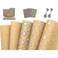thumbnail image 2 of Rollo de papel de regalo navideño Kraft YONGSHENG 5 patrones 39 x 17 pulgadas, 2 of 5