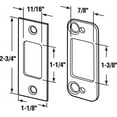 thumbnail image 2 of Security Deadbolt Strike, for Use with Wood Or Metal Doorjambs, 2-3/4 in. H x 1-1/8 in. W, Steel, Satin Nickel, 2 of 2
