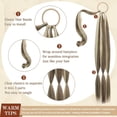 thumbnail image 2 of Long Braid Ponytail Extension with Hair Tie Straight Sleek Wrap Around Hair Extensions Braid Pony Tail Fluffy Natural Soft Synthetic Hairpieces for Women Daily Wear, 26 inch-Ash Blonde, 2 of 8
