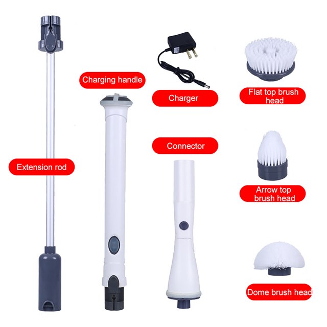 Cepillo de limpieza eléctrico, cepillo rotatorio para limpiar el suelo, cepillos para fregadero (enchufe de EE. UU.) Likrtyny Para estrenar