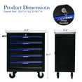 thumbnail image 2 of ARTMAN 5-Drawer Rolling Storage Tool Cart with Wheels, Locking, with Lock & Key,  Tool Chest Box Organization for Garage Workshop Warehouse, 2 of 11