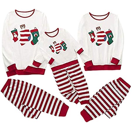 

Christmas Family Matching Pajamas Set Santa Claus Sleepwear Classic Plaid Xmas Outfits For Adults Kids Newborn Baby