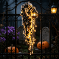 thumbnail image 4 of Elegant Halloween Cascade Wall Light, Skeleton Midnight Decor with Skeleton Lantern and Cascading Crystals, Gothic Wall Hanging for Halloween Home, 4 of 7