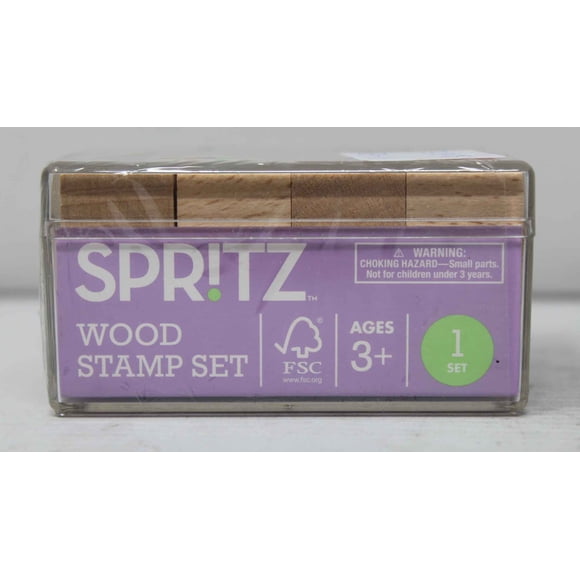 Spritz Easter Wood Stamp Set with 8 Stamps and 4 Color Pads
