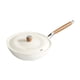 thumbnail image 2 of Sartén antiadherente para wok con tapa de 28 cm, sartén multiusos con tapa, sartén antiadherente de superficie lisa para inducción eléctrica, 2 of 9