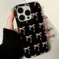 thumbnail image 4 of Full Screen Pink Silk Ribbon Phone Case Compatible for Iphone 13 Pro MAX 12 11 X XR XS Max 15 14 13 12 11 Soft Protective Cover Fashion Shockproof Casing, 4 of 5