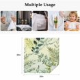 thumbnail image 5 of Green Blue Leaves Cloth Napkins, Summer Botanical Farmhouse Watercolor Leaf Washable and Reusable Dinner Napkins Set of 6, Table Napkin for Kitchen Party Birthday Wedding Hotel Housewarming 20"x20", 5 of 9