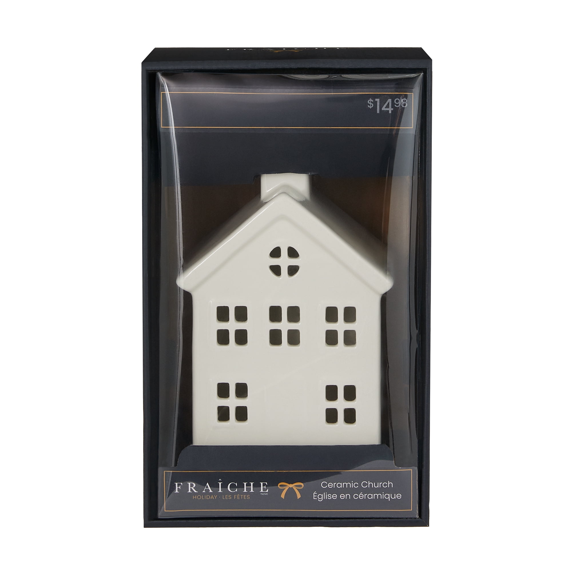 Fraiche White Light-up Ceramic Church Decoration - Walmart.ca