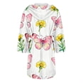 thumbnail image 3 of Gifts for Women Robes for Women Fleece House Coat Oversized Kimono Women's Sleepwear Spa Womens Bathrobe Pink, 3 of 5