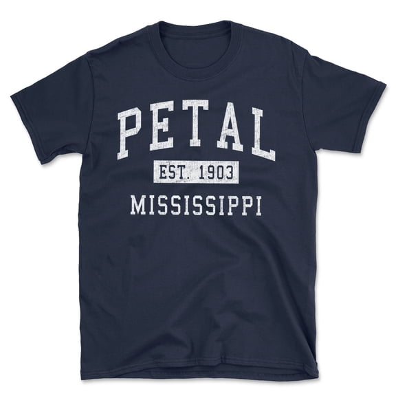 Petal Mississippi Classic Established Men's Cotton T-Shirt