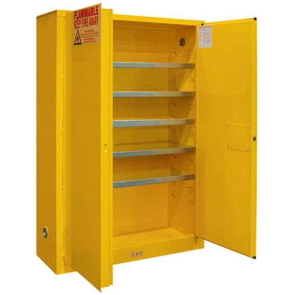 Durham Manufacturing 1030MPI-50 30 gal FM Approved Flammable Safety Manual Close Storage Cabinet, Safety Yellow