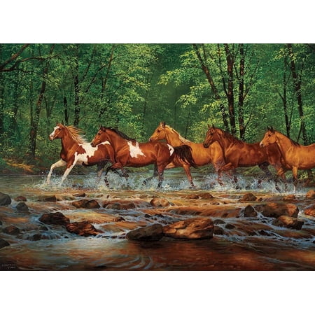 Cobble Hill 1000 Piece Puzzle - Spring Creek Run - Sample Poster Included