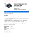 thumbnail image 2 of Manifold Absolute Pressure Sensor Connector - Compatible with 2005 - 2006 Chevrolet Cobalt - AC Delco, 2 of 2